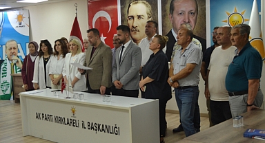 AK Parti Kırklareli'nden Terörle Mücadele ve Birlik Mesajı 