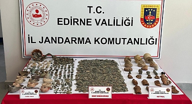 Edirne'de 4 bin 564 parça tarihi eser ele geçirildi