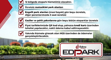 Edirne’de Trafik Rahatlayacak, Park Sorunu Azalacak