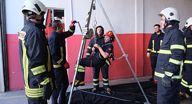 Kırklareli Belediyesi'nden İtfaiye Personeline Temel Yangın Eğitimi