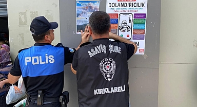 Kırklareli Emniyeti'nden Pazaryerinde Dolandırıcılığa Karşı Bilgilendirme 