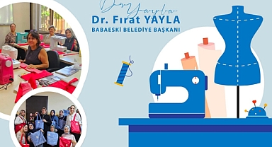 Babaeski Belediyesi'nden Sıfır Atık Temalı Dikiş Atölyesi