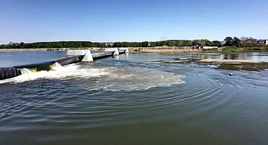 Meriç Nehri Elektrik Santrali'ndeki suyun tamamı nehre bırakıldı