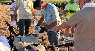 Paşayeri Köyü'nde Zararlıya Karşı Drone Destekli Mücadele