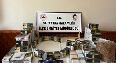 Tekirdağ'da 13 bin 820 makaron ele geçirildi