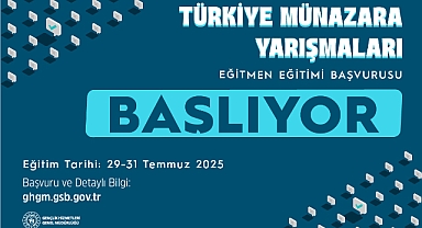 Türkiye Münazara Yarışmaları Eğitmen Eğitimi Programı Başlıyor