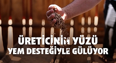 Üreticinin Yüzü Yem Desteğiyle Gülüyor