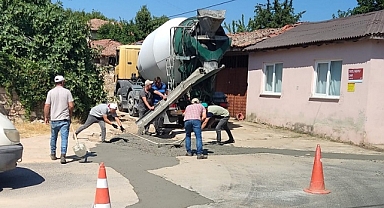Üsküp'te Yol Onarım Çalışmaları Sürüyor
