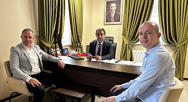 Başkan Ilık’tan Ziraat Bankası Müdürü Şinasi Kızılarslan’a Ziyaret