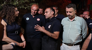 BÜYÜKŞEHİR UÇMAKDERE YANGININA TÜM GÜCÜYLE MÜDAHALE ETTİ