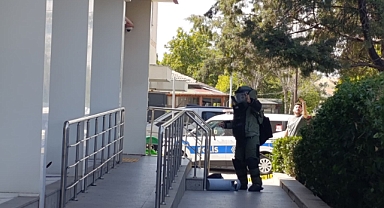 Edirne’de banka şubesinin önünde bırakılan şüpheli çanta fünye ile patlatıldı