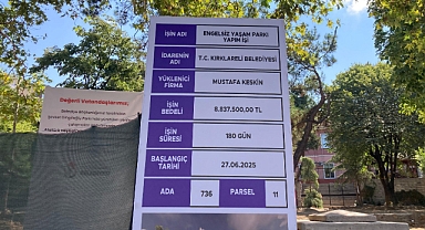 Engelsiz Yaşam Parkı İçin Süre Belirlendi