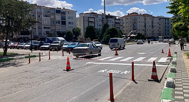 Kırklareli Belediyesi Yaya Geçitlerini Yeniliyor 