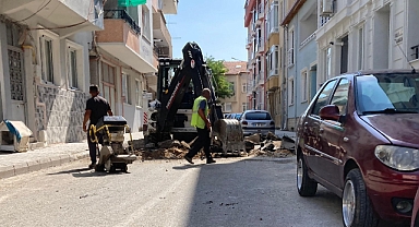 Kırklareli Karacaibrahim Mahallesi'nde Yol Yenileme Çalışmaları
