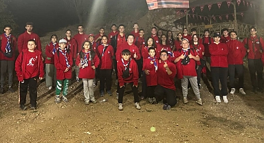 Lüleburgaz İzcileri Zafer Yolu Yürüyüşünde 