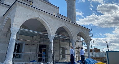 Pınarhisar Kaymakamı Yeni Cami İnşaatını İncelendi 
