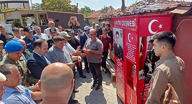 Şehit Üsteğmen Özsu’nun anısına memleketinde hayır çeşmesi yaptırıldı