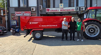 Sinanlı Köyü’ne Yeni Römork Kazandırıldı