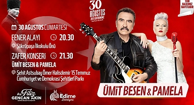 Zafer Konseri’nde Ümit Besen ve Pamela Sahne Alacak