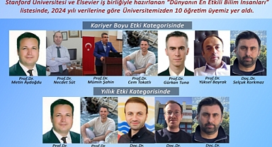 10 ÖĞRETİM ÜYEMİZİN ULUSLARARASI BAŞARISI