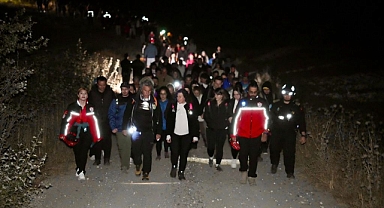 Avrupa Hareketlilik Haftası`nda Gece Doğa Yürüyüşü Düzenlendi