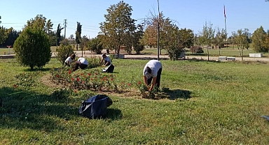 Büyükkarıştıran’da Cadde ve Sokaklar Çiçeklerle Renklendi