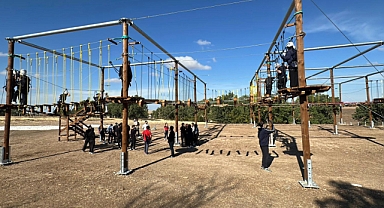 Edirne’de lise öğrencilerine yönelik ‘macera parkuru’ kuruldu