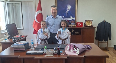 Kaymakam Orhan Şampiyon Sporcuları Kabul Etti