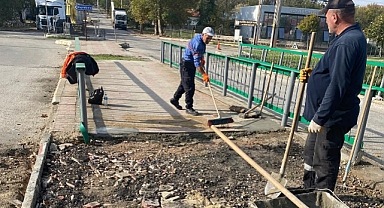 Alpullu'da Köprüde Güvenlik ve Onarım Çalışması