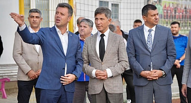 Başkan Sarıkurt, Kaymakam Erten'i Çorlu Belediyesi Spor Tesislerinde Ağırladı