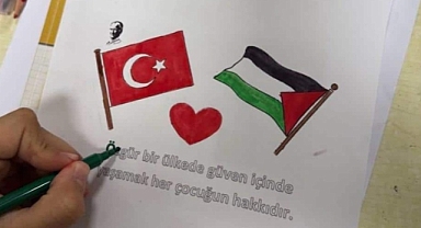 Büyükmandıra’da Öğrencilerden Filistin’e Anlamlı Destek