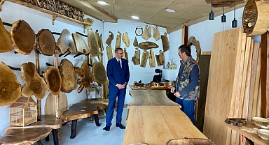 Kaymakam Özderin'den Ahşap Atölyesine Ziyaret