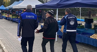 Kırklareli Halk Pazarında Zabıta Denetimi
