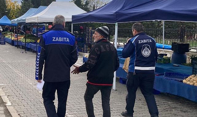 Kırklareli Halk Pazarında Zabıta Denetimi