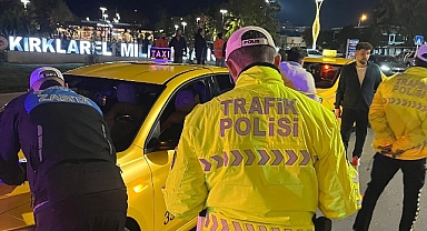 Kırklareli'nde Ticari Taksi Denetimleri Gerçekleştirildi