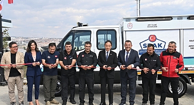 Süleymanpaşa Belediyesine Japonya Büyükelçiliğinden Arama Kurtarma Aracı Desteği