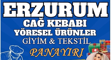 Üsküp'te Erzurum Cağ Kebap ve Yöresel Ürünler Panayırı Başlıyor