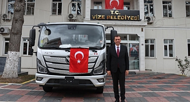 Vize Belediyesi'ne Yeni Çöp Toplama Aracı