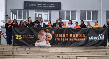 Babaeski Gençlik ve Spor İlçe Müdürlüğü'nden Lösemili Çocuklara Turuncu Destek