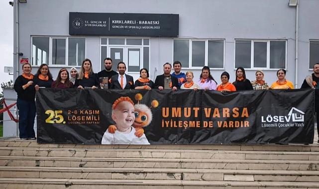 Babaeski Gençlik ve Spor İlçe Müdürlüğü'nden Lösemili Çocuklara Turuncu Destek