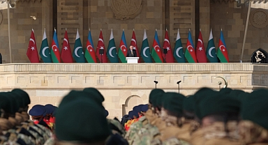 Cumhurbaşkanı Erdoğan, Karabağ Zaferi'nin 5. Yılında Bakü'de Konuştu