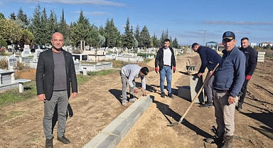 Kavaklı Mezarlığında Çalışmalar Sürüyor 