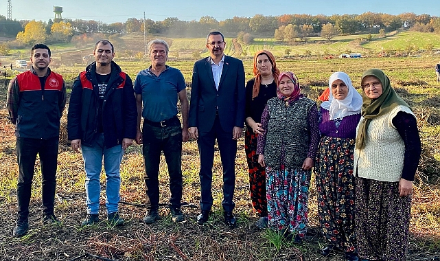 Kaymakam Özderin'den Üreticiye Tarlada Destek Ziyareti