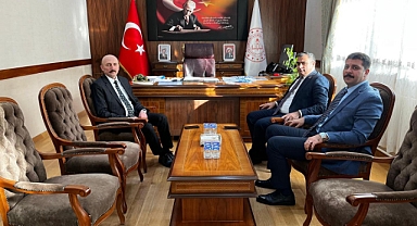 Kaymakamlardan İl Milli Eğitim Müdürü Altınöz'e Hayırlı Olsun Ziyareti