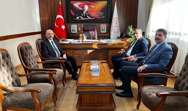 Kaymakamlardan İl Milli Eğitim Müdürü Altınöz'e Hayırlı Olsun Ziyareti