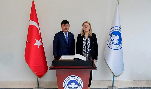 Kazakistan Başkonsolosu’ndan KLÜ’ye Ziyaret