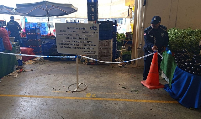 Kurallara Uymayan Pazarcı Esnafına Ceza