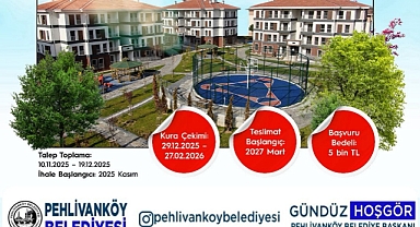 Pehlivanköy'e 2. Etap TOKİ 