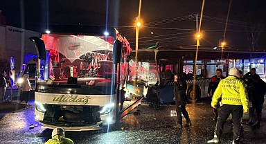 Tekirdağ'da yolcu otobüsü ile halk otobüsü çarpıştı; 9 yaralı