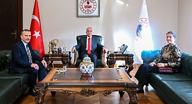 Vali Turan, Bakanlık Başmüfettişi Yılmaz'ı Makamında Ağırladı